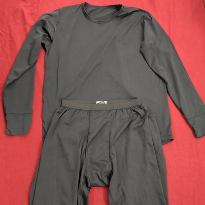 SET of US Army Polartec Black Large Regular Silks Gen III Level 1 Cold Weather Used (fa07-Yam66)