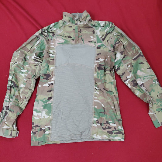 US Army Small 1/4 Quarter Zip Type 2 Combat OCP Multicam FRAC Top Shirt Used *fa06-ALP25*