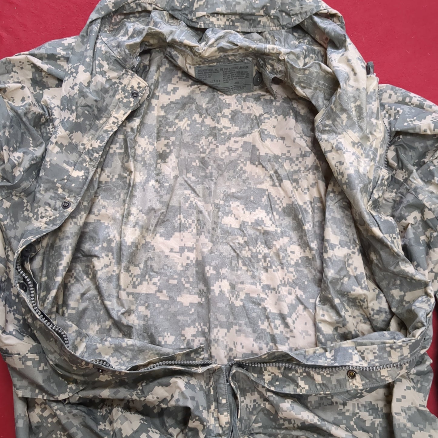 US Army Large Improved Wet Weather Top Parka 8415-01-527-4616 Used  (fb16-ALP20)