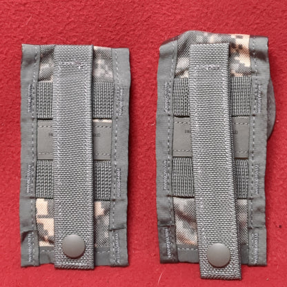 LOT of 2 US Army Single Hold 9mm Magazine Pouch UCP ACU Molle II Good Condition (ACU-APR389)