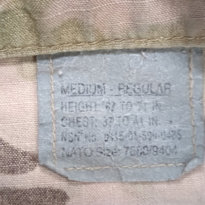 SET of US Army MEDIUM REGULAR Top/M Short Pants Multicam OCP Uniform FRAC Top Pants Used (fc06-APR457)