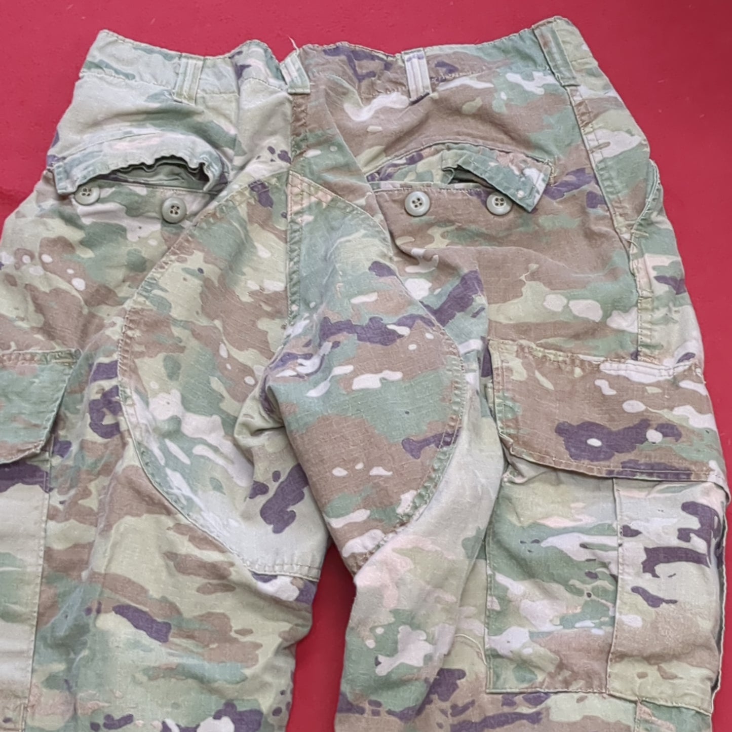 SET of US Army MEDIUM REGULAR Top/M Short Pants Multicam OCP Uniform FRAC Top Pants Used (fc06-APR457)