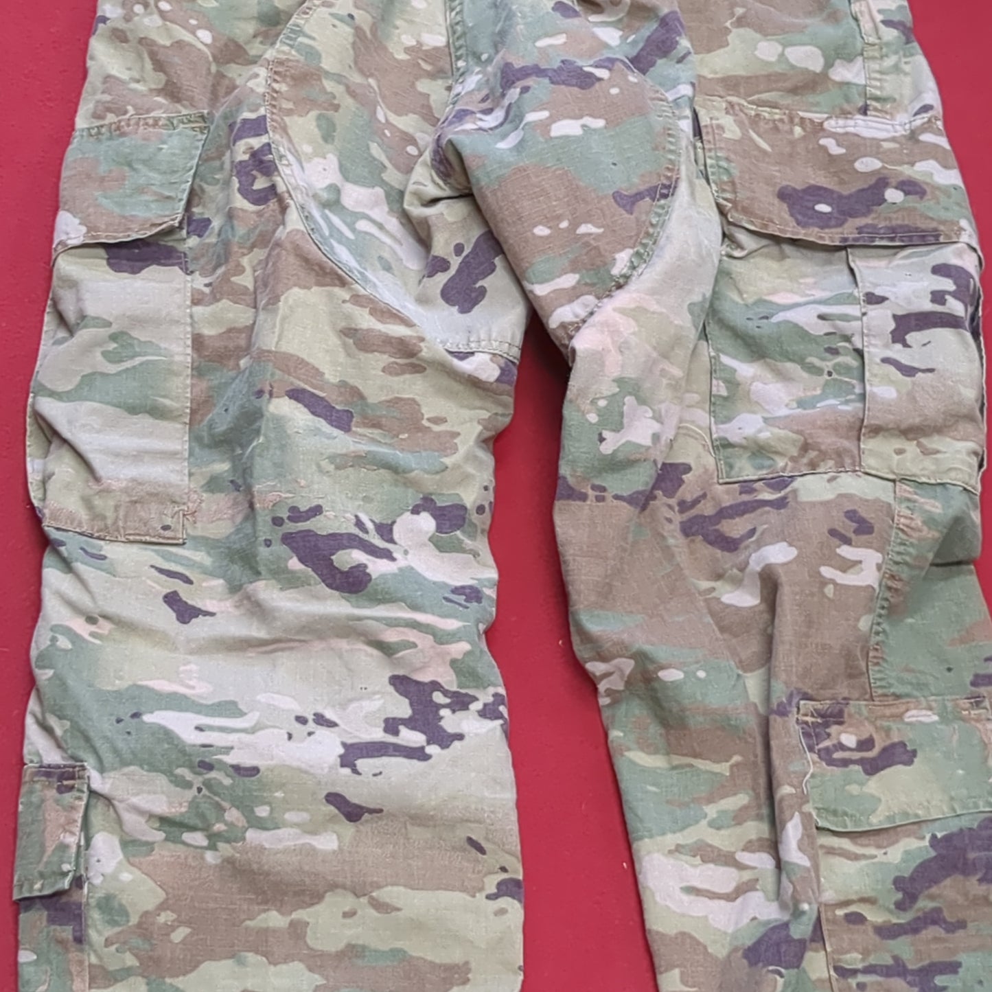 SET of US Army MEDIUM REGULAR Top/M Short Pants Multicam OCP Uniform FRAC Top Pants Used (fc06-APR457)