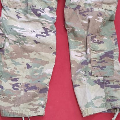 SET of US Army MEDIUM REGULAR Top/M Short Pants Multicam OCP Uniform FRAC Top Pants Used (fc06-APR457)