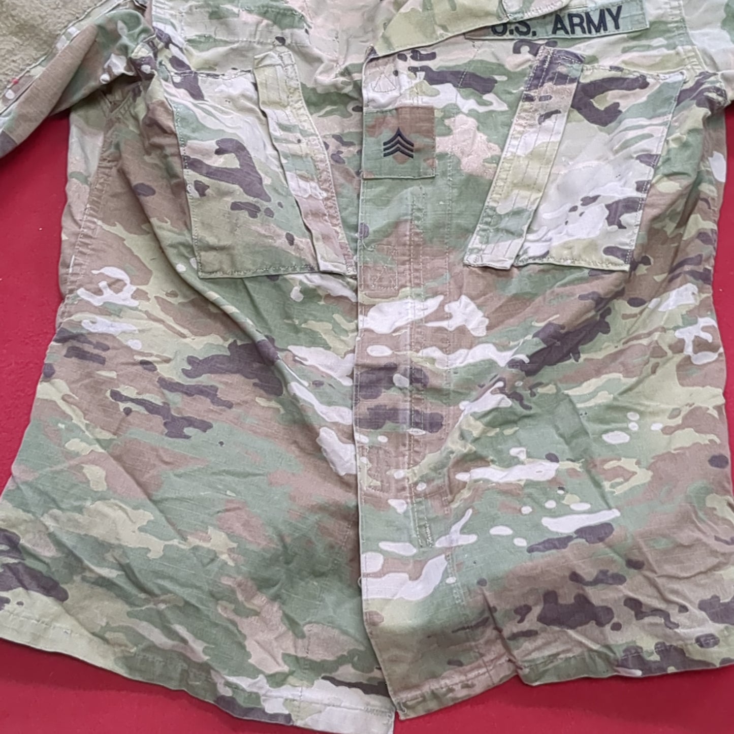 US Army Female 33 Short Traditional OCP Uniform Top Air Force Good Condition (ocp2- fa18-APR459)