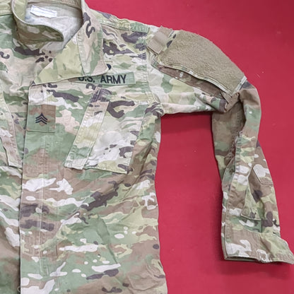 US Army Female 33 Short Traditional OCP Uniform Top Air Force Good Condition (ocp2- fa18-APR459)