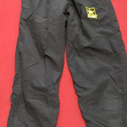 US Army Black Gold Pants Cold Weather APFU PT Uniform Small/Regular Excellent Condition (fb07-APR467)