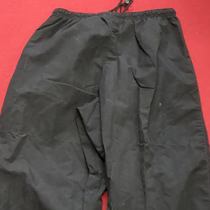 US Army Black Gold Pants Cold Weather APFU PT Uniform Medium Long Excellent Condition (fb07-APR468)