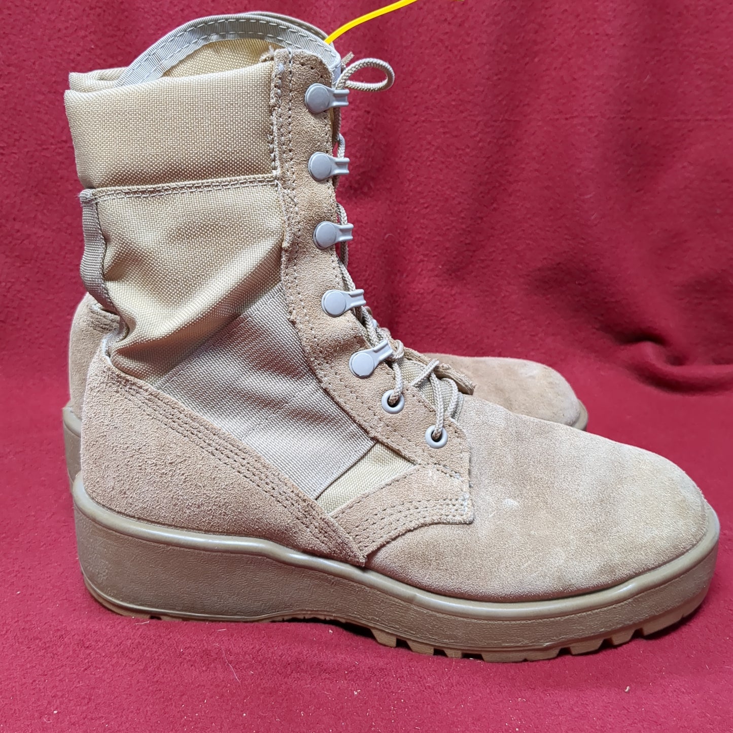 US Army 6 R Standard Issue Hot Weather Combat Boots Coyote 499 Tan (10g 12n- db13-MAY96)