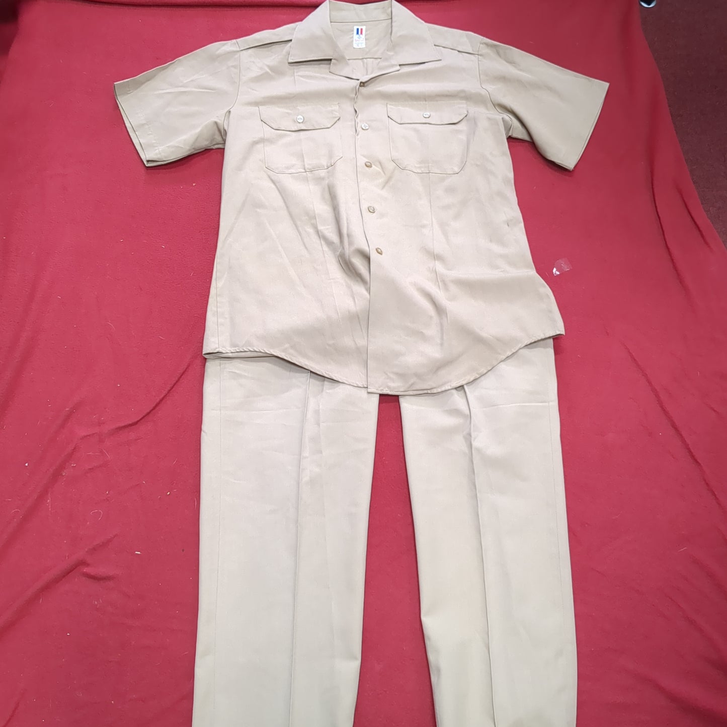 US Army Flying Cross Khaki Short Sleeve Enlisted Shirt and  Creighton Pants (aa15-MAY129)