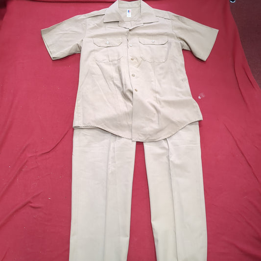 US Army Flying Cross Khaki Short Sleeve Enlisted Shirt and  Creighton Pants (aa15-MAY129)