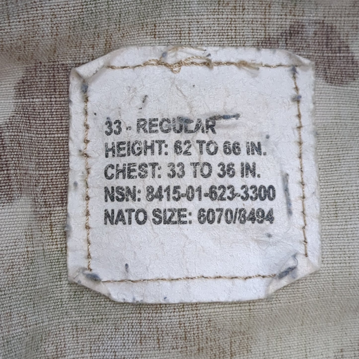 US Army Size: 33 REGULAR Traditional OCP Uniform Top Air Force (OCP1- fa19-MAY161)