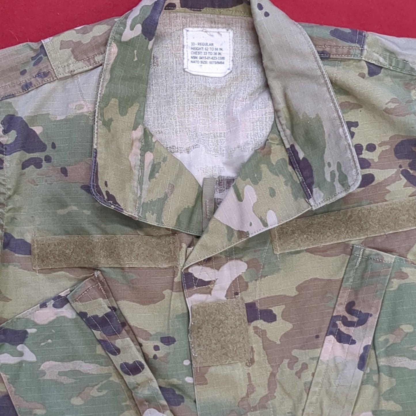 US Army Size: 33 REGULAR Traditional OCP Uniform Top Air Force Used (OCP3- fa17-MAY163)