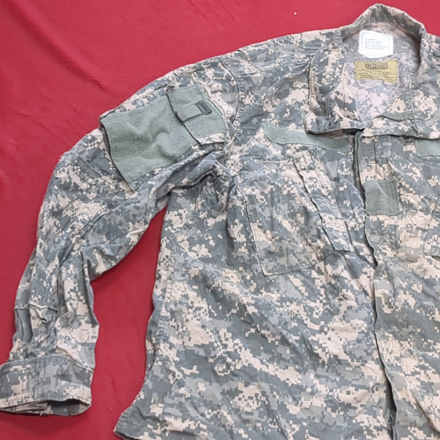 NOS US Army ACU Combat Uniform Top Large Short UCP Digital Used (fb16-MAY195)