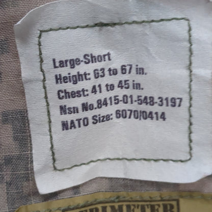 NOS US Army ACU Combat Uniform Top Large Short UCP Digital (fb16-MAY196)