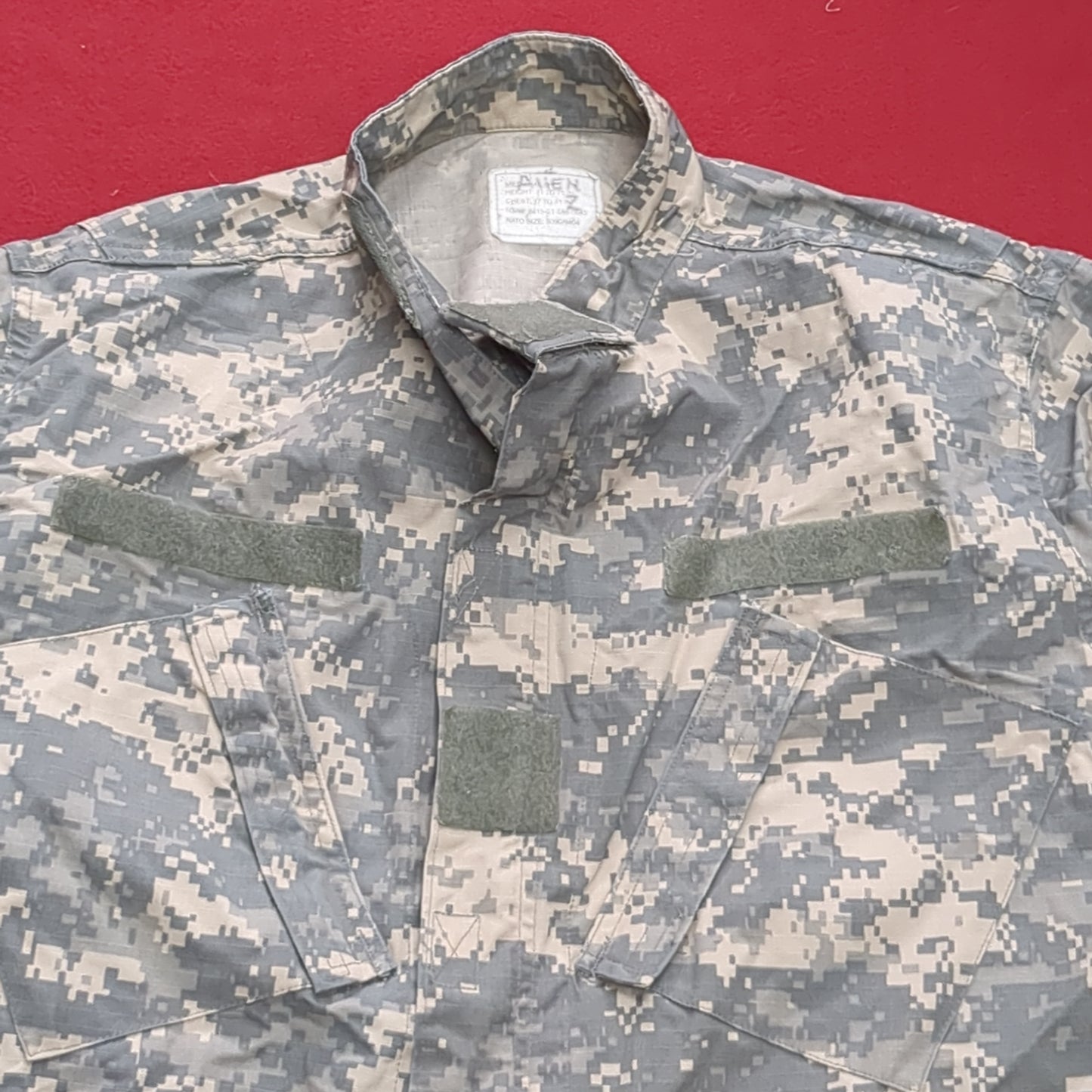 US Army ACU Combat Uniform Top Medium Long UCP Digital Good Condition (fb16-MAY203)