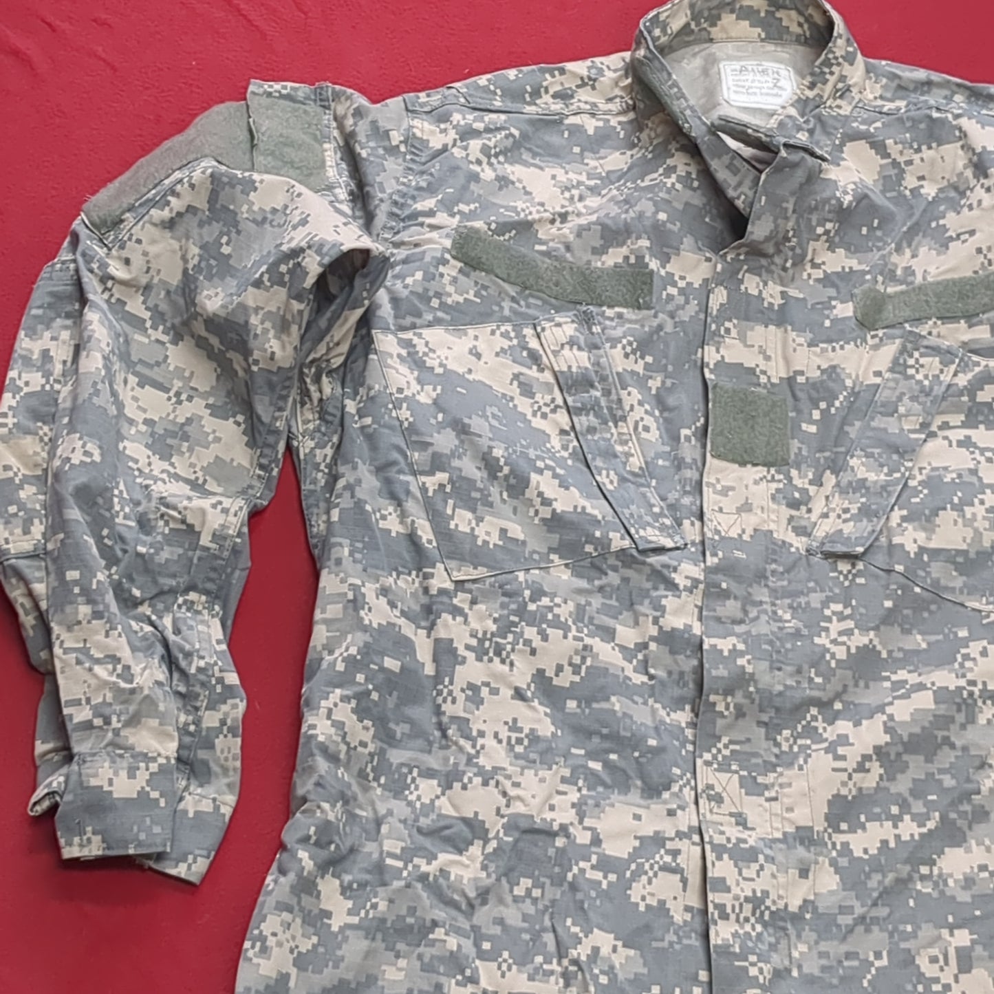 US Army ACU Combat Uniform Top Medium Long UCP Digital Good Condition (fb16-MAY203)