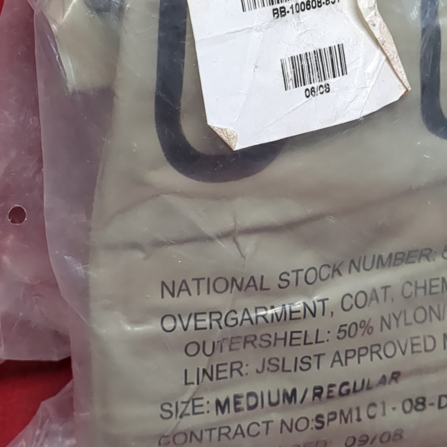 NOS US Army UCP Medium/Regular CBRN Chemical Protective Coat8415-01-553-0034  (CBRN2 ac02-MAY210)