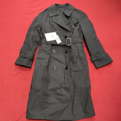 NWT US Army 10S Black All-Weather Overcoat Dress Uniform (j29-MAY308)