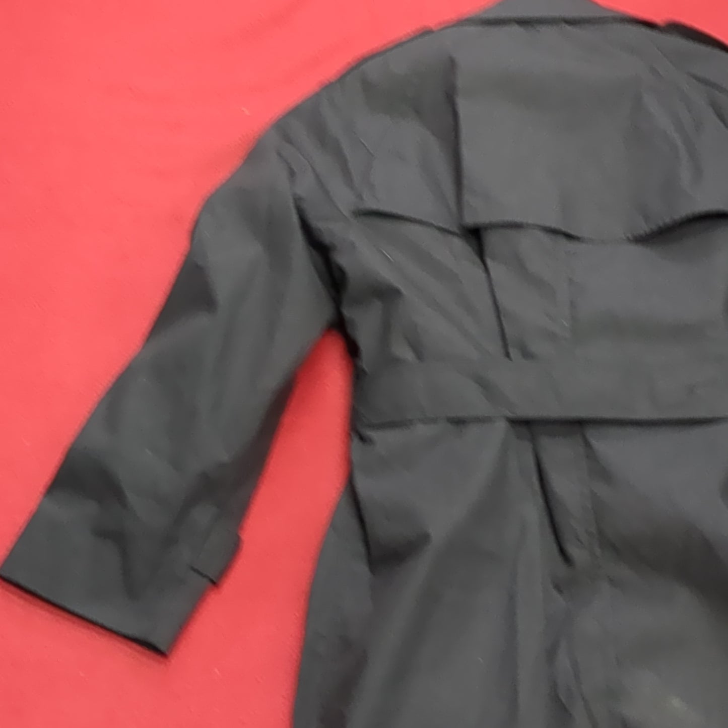 NWT US Army 10S Black All-Weather Overcoat Dress Uniform (j29-MAY308)