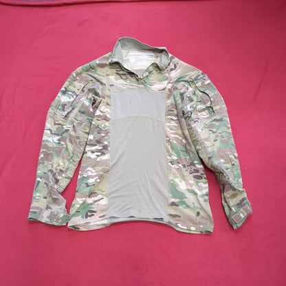 US Army Small 1/4 Quarter Zip Type 2 Combat OCP Multicam FRAC Top Shirt (CSO2- fa15-MAY377)