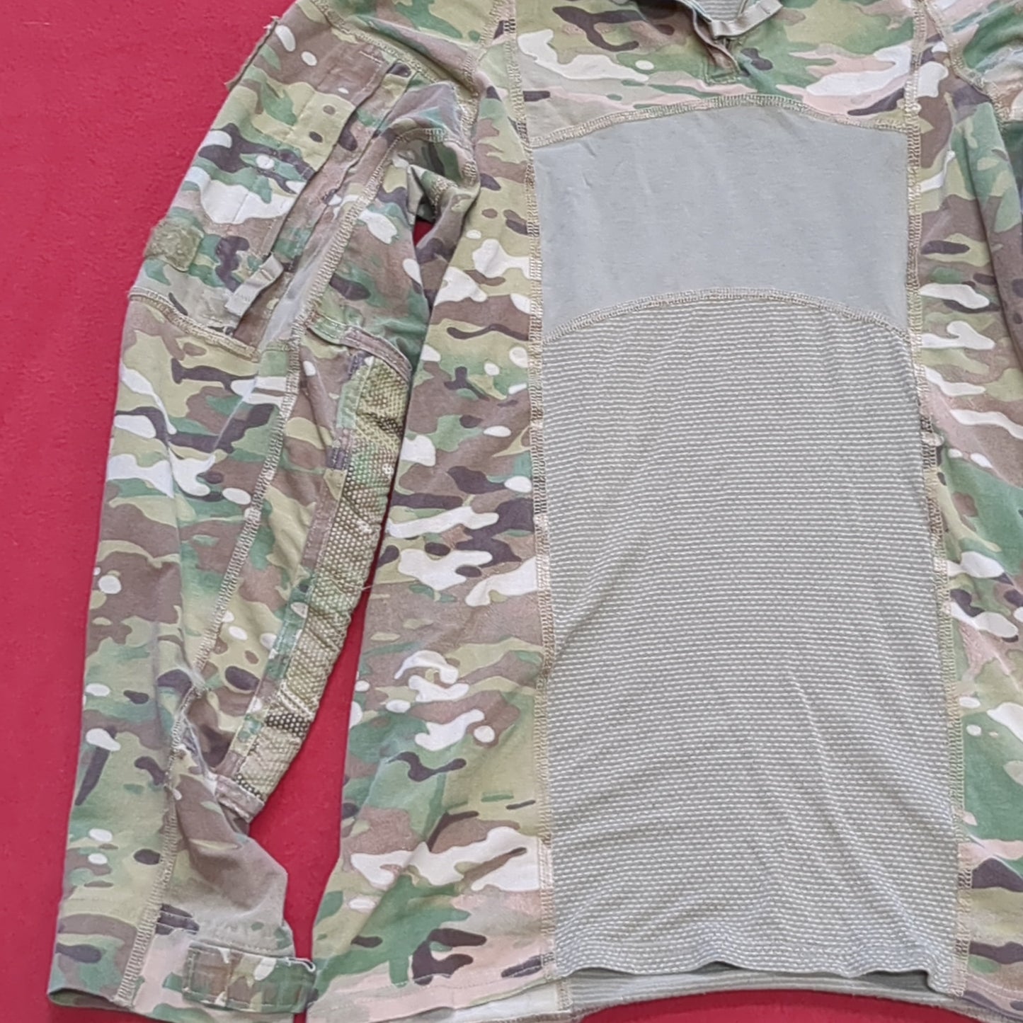 US Army Small 1/4 Quarter Zip Type 2 Combat OCP Multicam FRAC Top Shirt (fa09-MAR66)