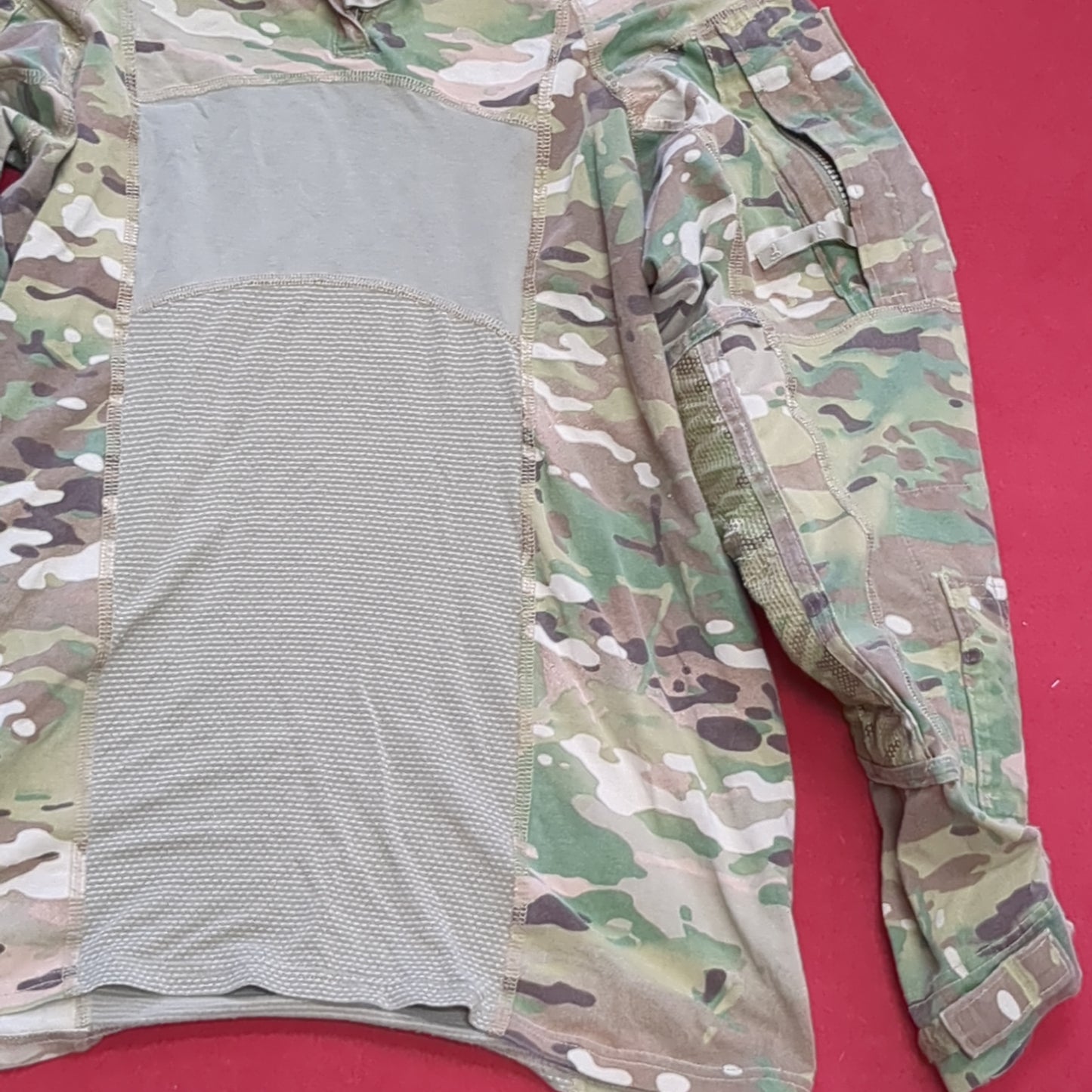 US Army Small 1/4 Quarter Zip Type 2 Combat OCP Multicam FRAC Top Shirt (CSO2- fa15-MAY377)