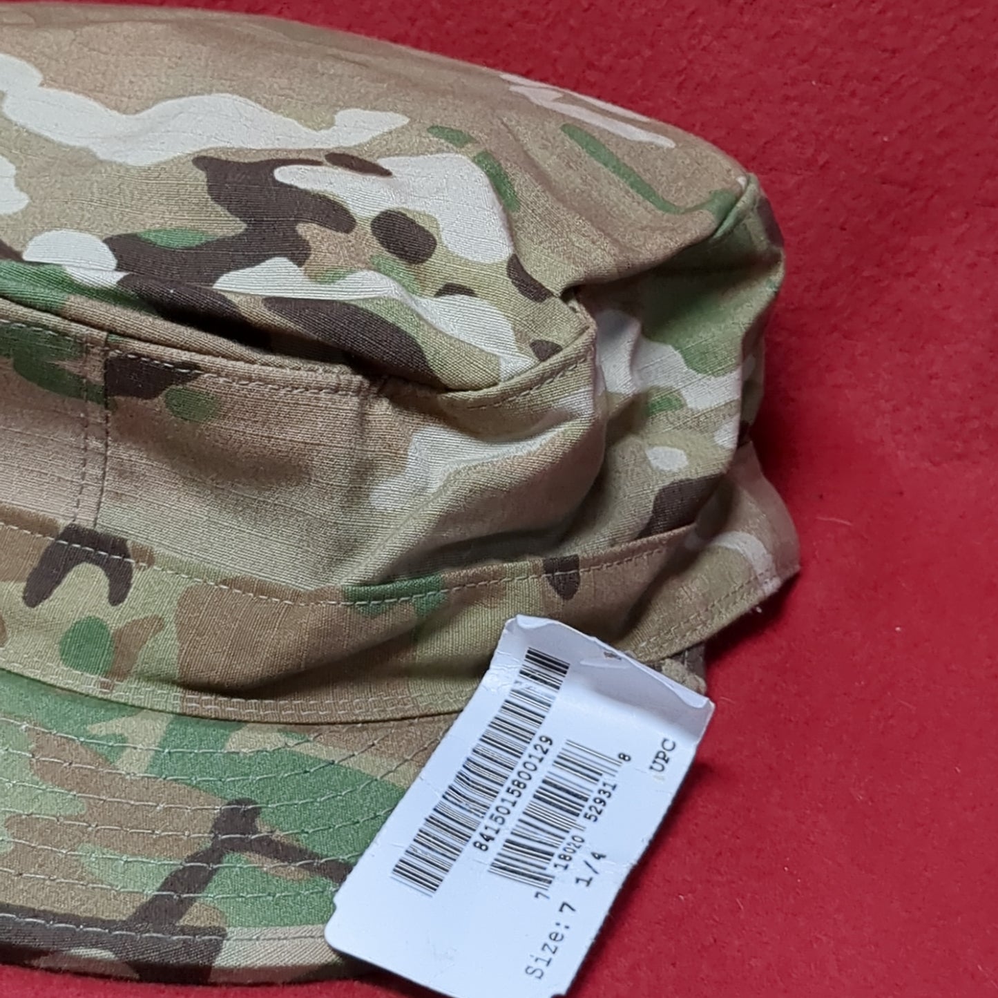 NWT 7 1/4 US Army Issued Patrol Cap PC OCP w Name Velcro Strip (aa08-JUN43)