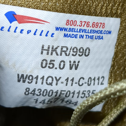 USGI 05.0 W HKR/990 Belleville Deployment Boots (12G 12n- db13-JUN45)