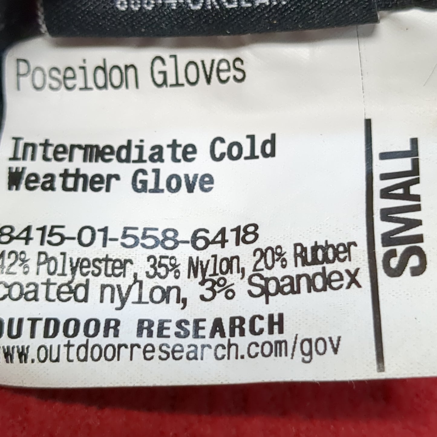 NWT Outdoor Research Gore-Tex Intermediate Poseidon Small Black Gloves (43CR- cb4-JUN63)