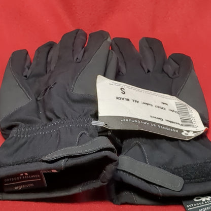 NWT Outdoor Research Gore-Tex Intermediate Poseidon Small Black Gloves (43CR- cb4-JUN63)