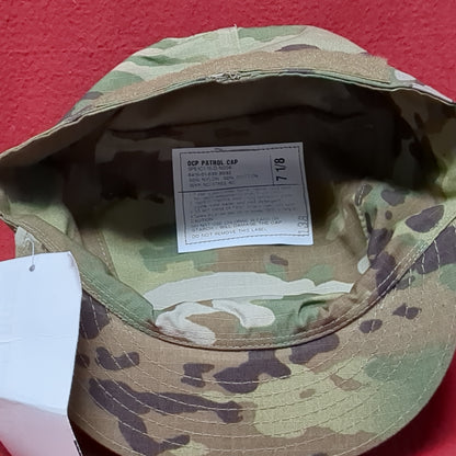 NWT Unused 7 1/8 US Army Issued Patrol Cap PC OCP (aa08-JUN68)