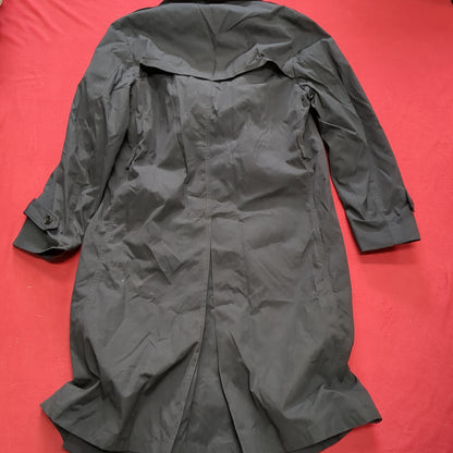 US Army 38 Regular Black All-Weather Overcoat Dress Uniform Good Condition (24G JN-JUN82)