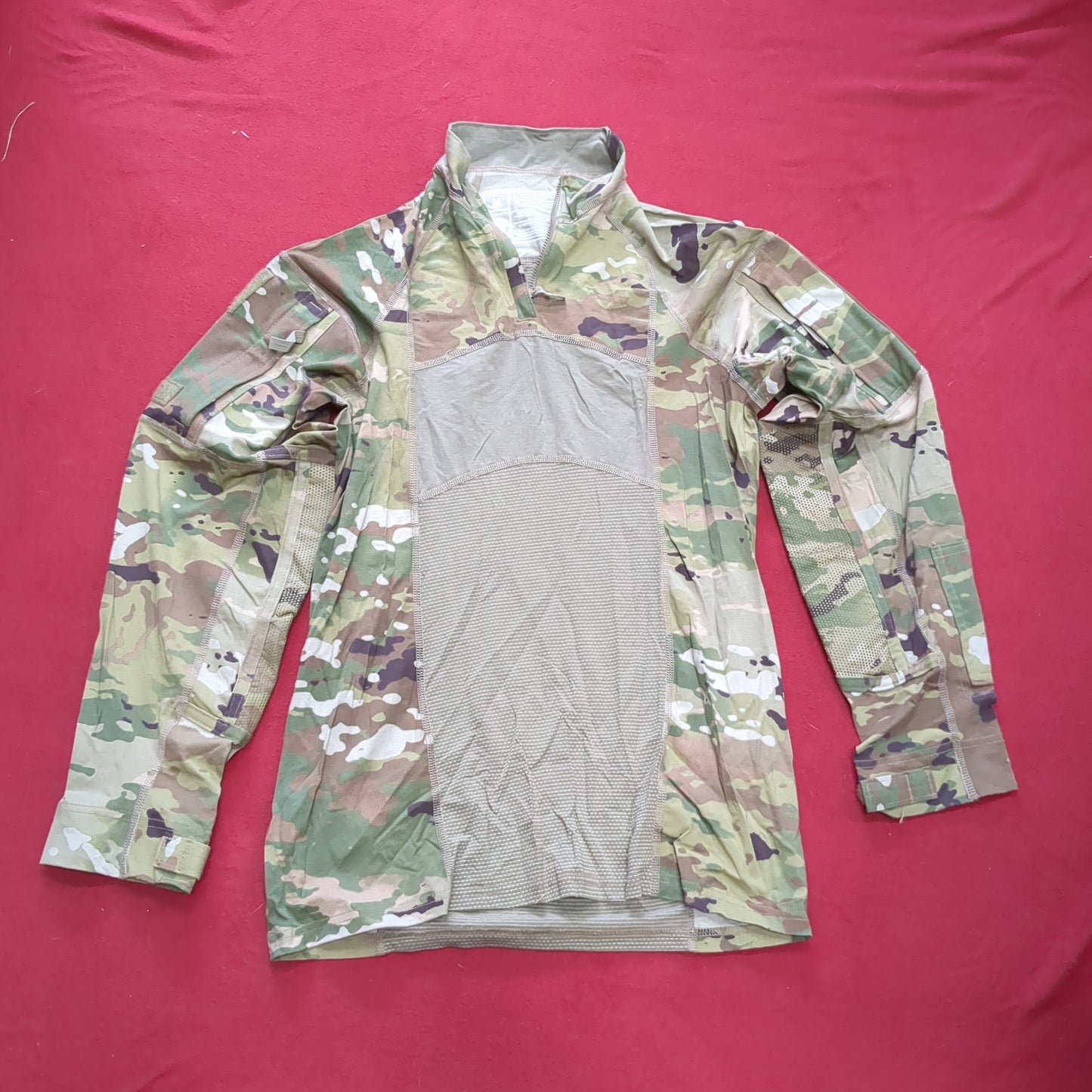 US Army Medium 1/4 Quarter Zip Type 2 Combat OCP Multicam FRAC Top Shirt (cso2- fa15-JUN152)