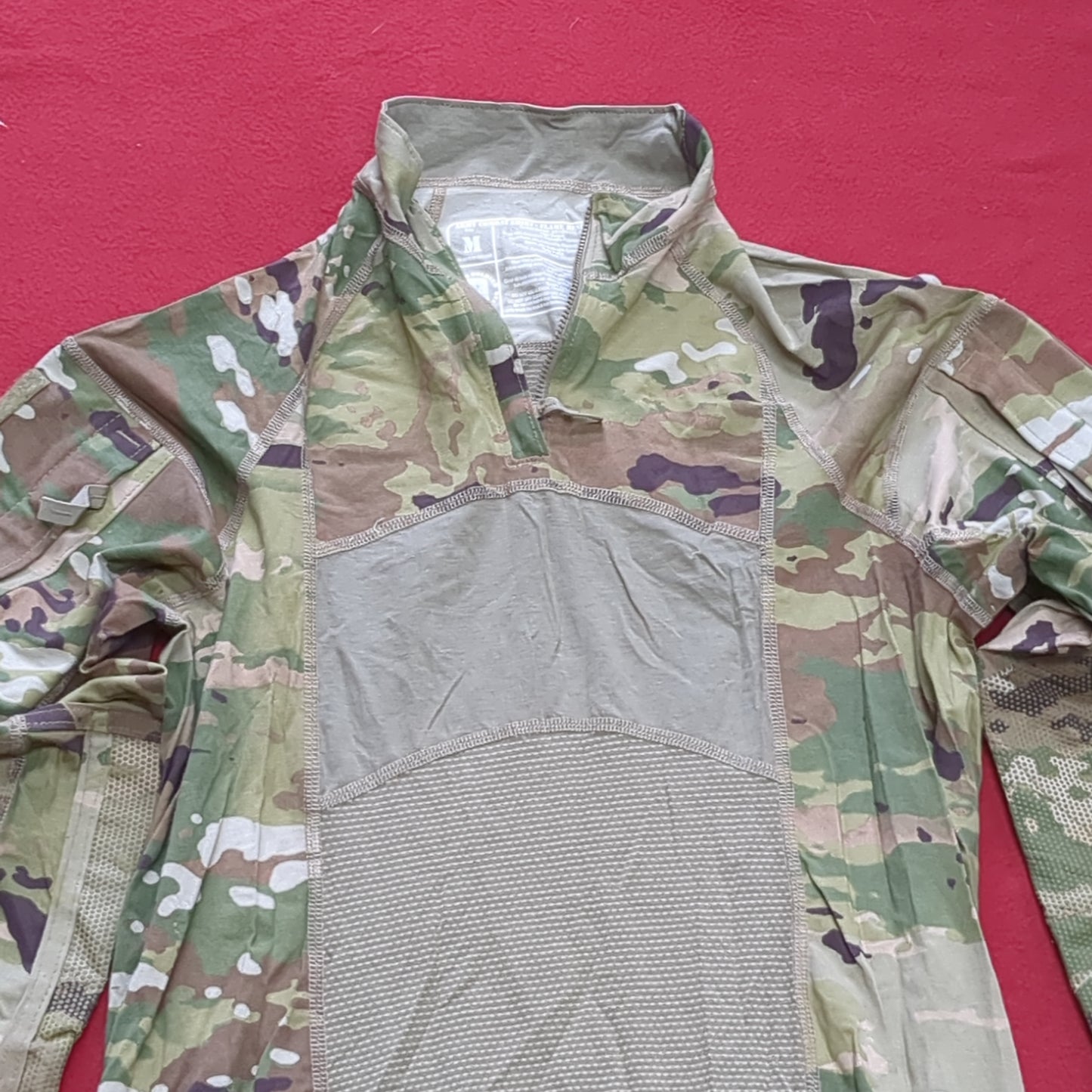 US Army Medium 1/4 Quarter Zip Type 2 Combat OCP Multicam FRAC Top Shirt (cso2- fa15-JUN152)