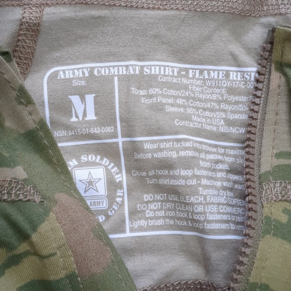 US Army Medium 1/4 Quarter Zip Type 2 Combat OCP Multicam FRAC Top Shirt (cso2- fa15-JUN152)