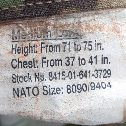 SET of US Army Medium Long Aircrew Combat Multicam OCP Top Pants (ocp3- fa17-JUN183)