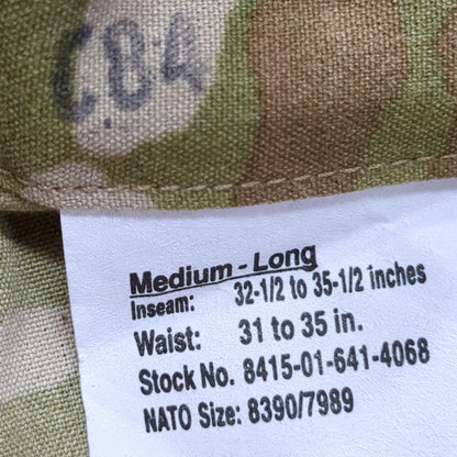 SET of US Army Medium Long Aircrew Combat Multicam OCP Top Pants (ocp3- fa17-JUN183)