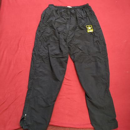 SET of APFU Large Long Jacket Pants Black Gold Cold Weather Used (fb13-JUN200)