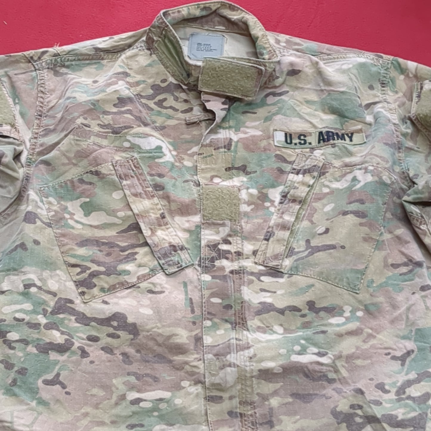 US Army LARGE REGULAR Multicam Flame Resistant Frac Uniform Top Shirt Used (fc07-JUL15)