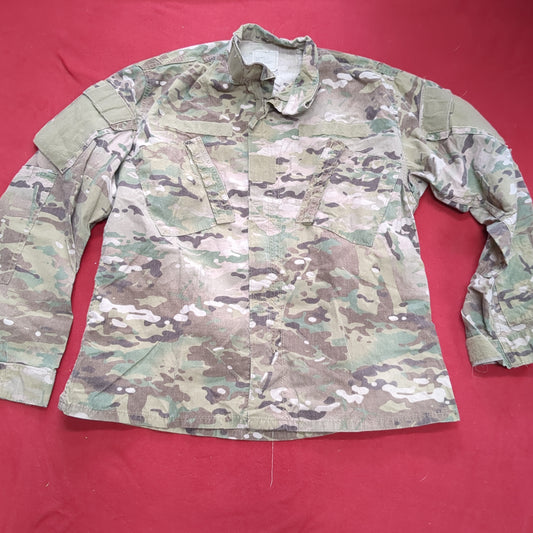 US Army LARGE REGULAR Multicam Flame Resistant Frac Uniform Top Shirt Used (fc07-JUL16)