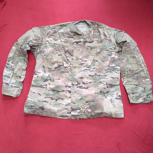 US Army LARGE REGULAR Multicam Flame Resistant Frac Uniform Top Shirt Used (fc07-JUL17)