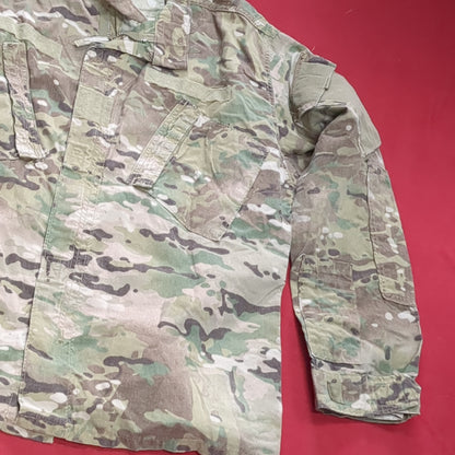 US Army LARGE REGULAR Multicam Flame Resistant Frac Uniform Top Shirt Used (fc07-JUL17)