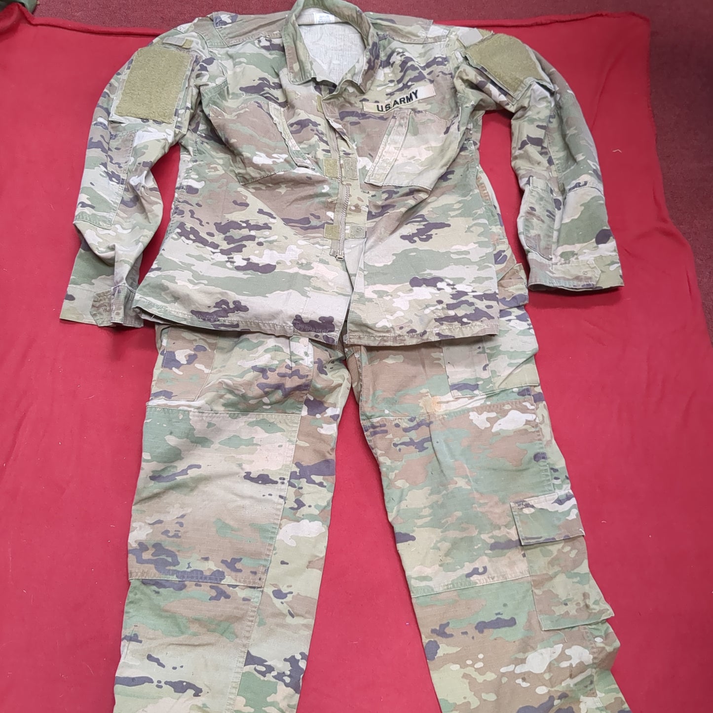 SET of US Army Medium Long Traditional OCP Uniform Top Pants Air Force Good Condition (OCP3- fa17-JUL43)