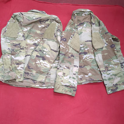 Lot of Two* US Army MEDIUM REGULAR Traditional OCP Uniform Top Air Force Used (fc05-JUL58)