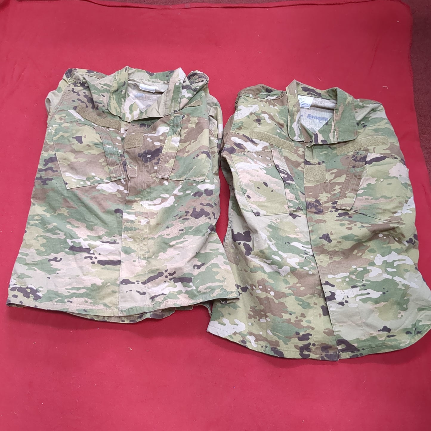 Lot of Two* US Army MEDIUM REGULAR Traditional OCP Uniform Top Air Force Good Condition (fc05-JUL59)