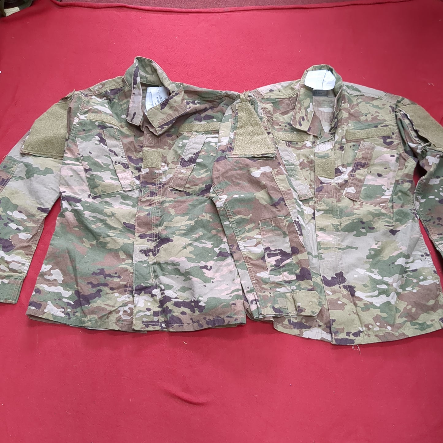 *Lot of Two* US Army X-Small Regular Multicam OCP Uniform FRAC Top Good Condition (OCP8-JUL75)