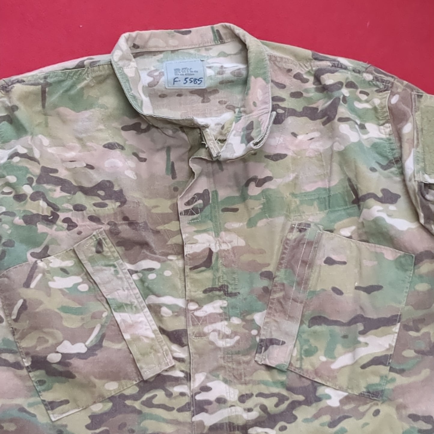 US Army LARGE SHORT Multicam Flame Resistant Frac Uniform Top Shirt (fc04-JUL84)