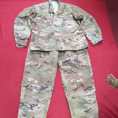 SET of US Army Medium Short Traditional OCP Uniform Top Pants Air Force Used (OCP9- ea05-JUL104)