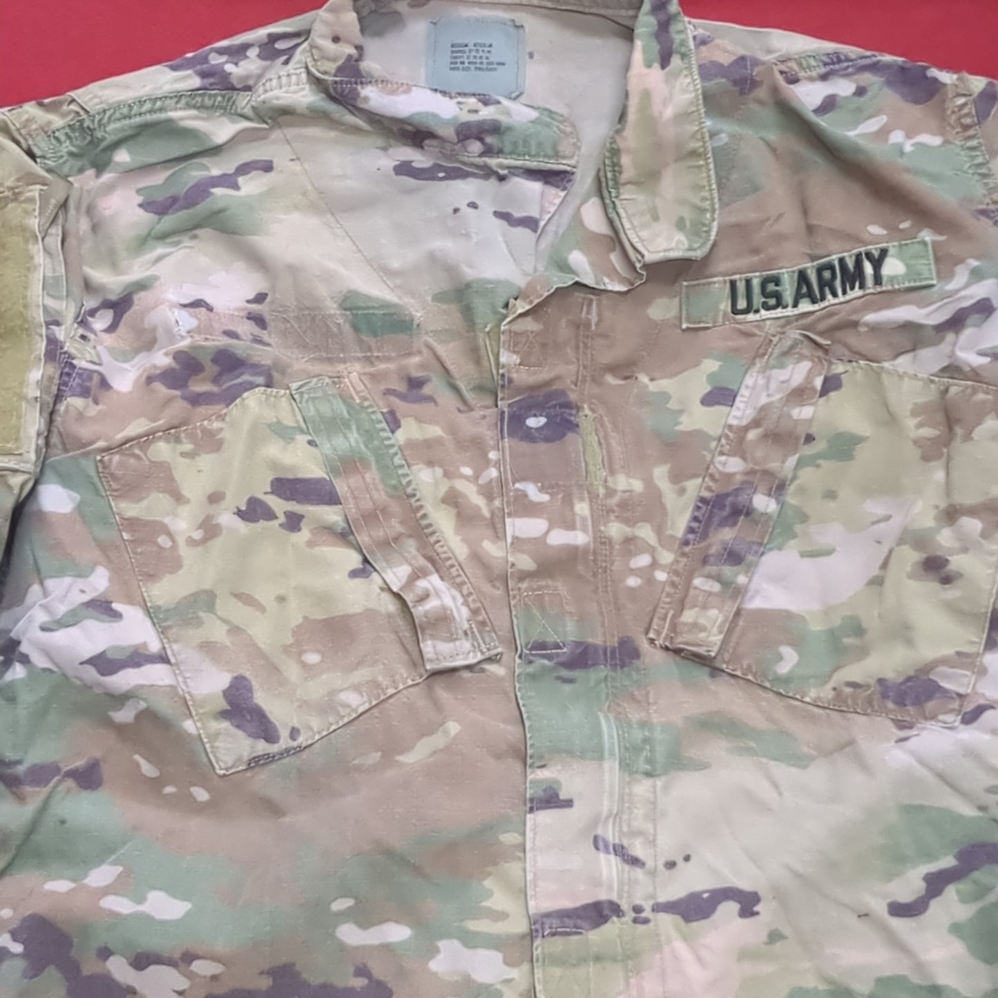 SET of Medium Regular Deployment Multicam OCP Uniform FRAC Top Pants Used (OCP9- ea05-JUL112)